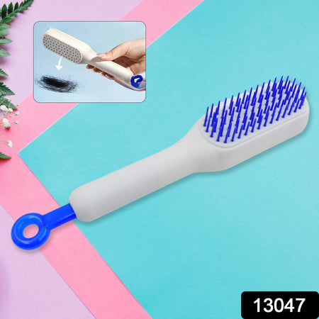 13947 Self-cleaning Hairbrush Self-cleaning Anti-static Detangling Massage Comb One-pull Clean Scalable Rotate Lifting Self Cleaning Hairbrush Hair Styling Tools Wukusy