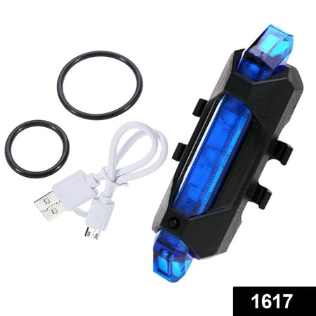 1617 Rechargeable Bicycle Front Waterproof Led Light (Blue) Wukusy