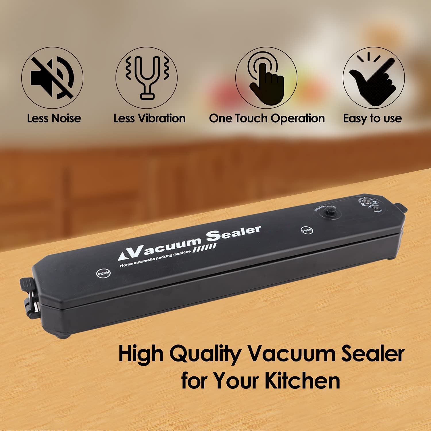 Vacuum Sealer Machine With 10 Pcs Bag (1 Set) Wukusy