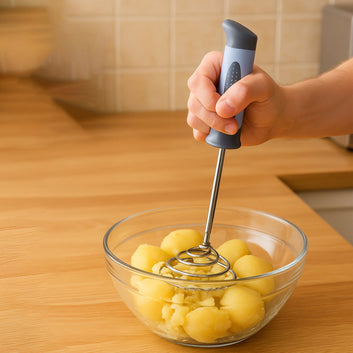 Supermom Spring Omasher Heavy Duty Stainless Steel Vegetable  Potato Masher Wukusy