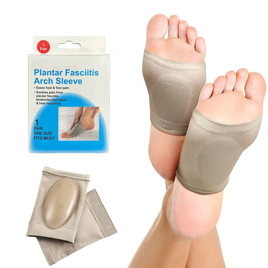 13022 Foot Arch Support For Men  Women  Medial Arch Support For Flat Feet Correction Sleeve With Cushion  Plantar Fasciitis Leg Foot Pain Relief Product  Foot Care For Orthopedic Shoes Slippers (1 Pair) Wukusy