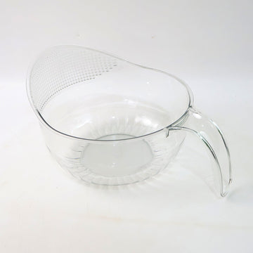 Supermom Multipurpose Transparent Plastic Bowl  Basket With Handle (1 Pc) Wukusy