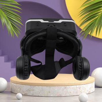 12836 3d Hd Vr Glasses Virtual Reality Goggles Headset For Ios For Android Smartphonevr Goggles-for 3d Vr Movies Video Games With Headphones (1 Pc) Wukusy