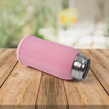 Thermos Steel Double Wall Vacuum Bottle With Cover  Strap 600ml Approx Wukusy