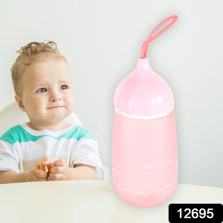 12695 Unique Shape Premium Plastic Water Bottle With Dori Easy To Carry Leakproof Bpa-free Water Plastic Water Bottle For Children Home School (1 Pc  550 Ml) Wukusy