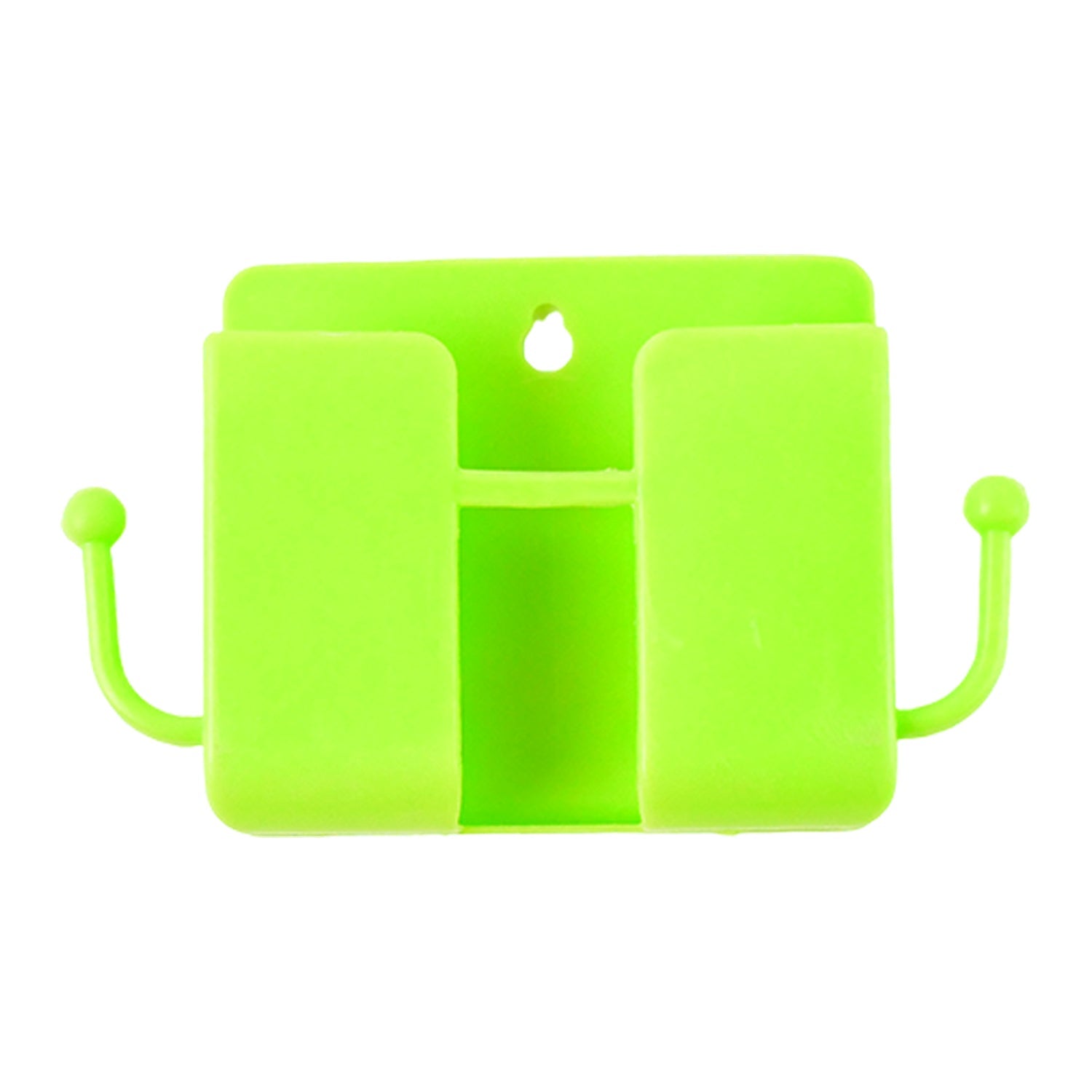 1 Pc Neon Green Wallmount Mobile Stand With Hook Wukusy