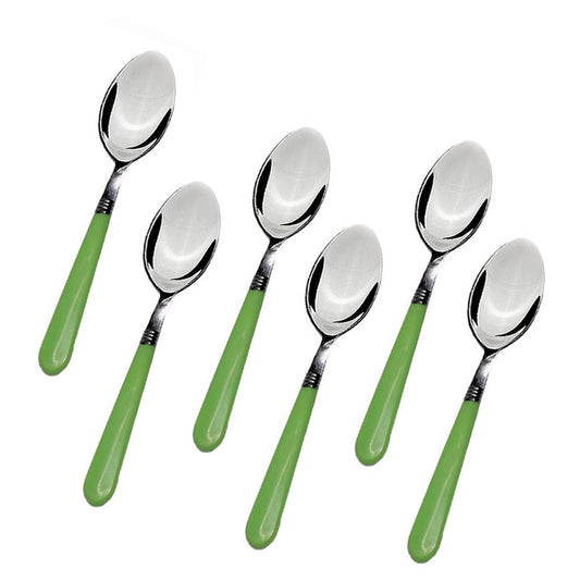 2269 Stainless Steel Spoon With Comfortable Grip Dining Spoon Set Of 6 Pcs Wukusy