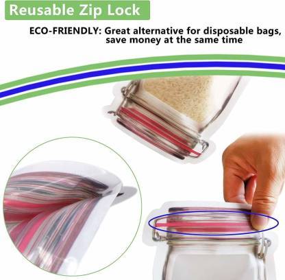 0855 Plastics Transparent Jar Shaped Stand-up Pouch With Zipper Wukusy