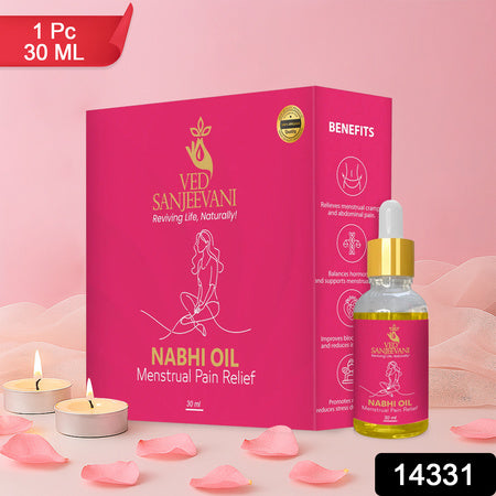 Ved Sanjeevani Nabhi Oil For Menstrual Pain Relief (30ml  1 Pc) Wukusy