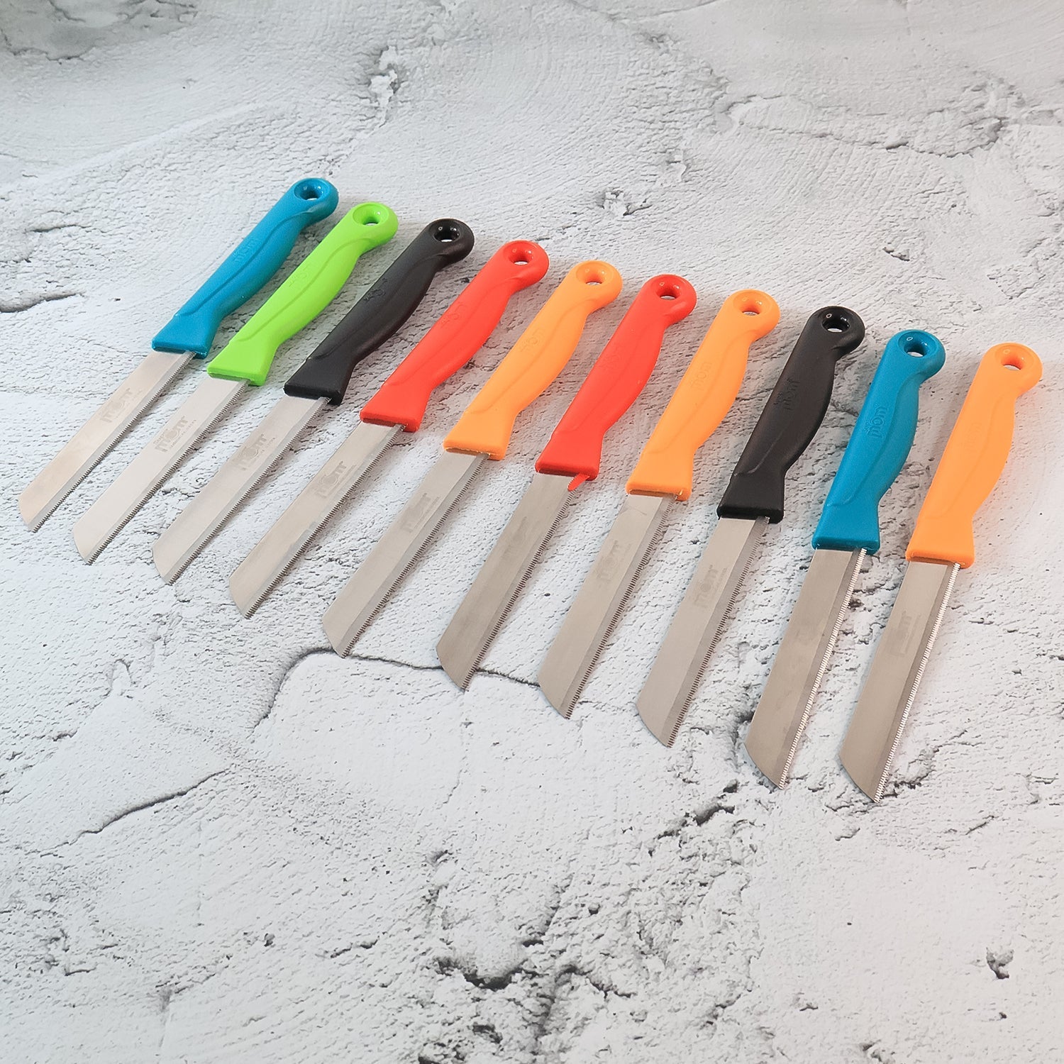 Supermom Stainless Steel Kitchen Laser Knife (10 Pc  Set) Wukusy