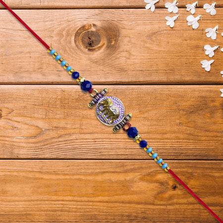 Traditional Rakhi With Elephant Motif Wukusy