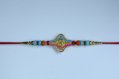 Traditional Om Design Rakhi Wukusy