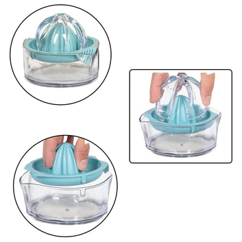 10055 Manual Drink Orange Lemon Citrus Lime Fruit Juice Juicer Squeezer Bpa Free Press  Pourer With Lid Plastic Manual(1 Pc) Wukusy