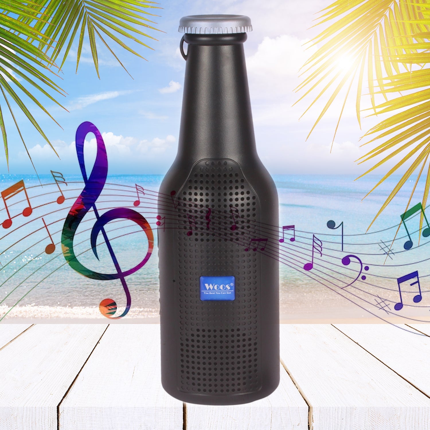 1289 Bottle Shape Bluetooth Speaker And Weatherproof Enhanced Wireless Usb Rechargeable Calling  Fm  Aux  Usb  Sd Card Support Portable Bluetooth Speaker With Rich Deep Bass Wukusy