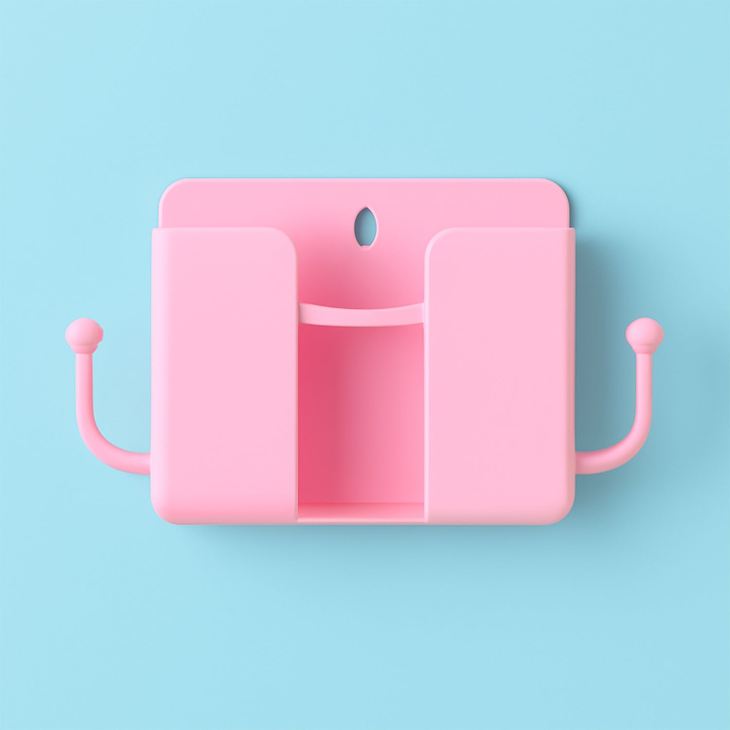 1 Pc Blue Wall Mount Mobile Stand With Hook Wukusy