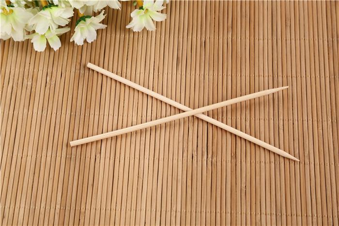 1107 Camping Wooden Color Bamboo Bbq Skewers Barbecue Shish Kabob Sticks Fruit Kebab Meat Party Fountain Bamboo Bbq Sticks Skewers Wooden (30cm) Wukusy