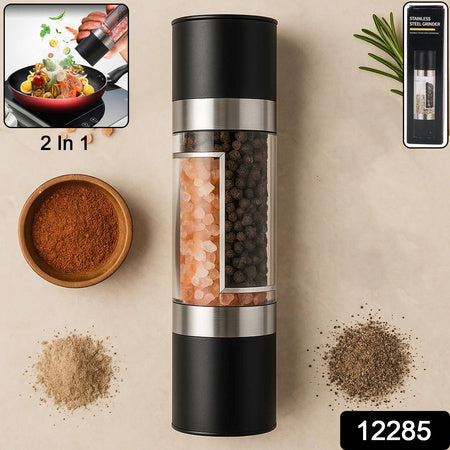 2-in-1 Stainless Steel Salt And Pepper Grinder Wukusy