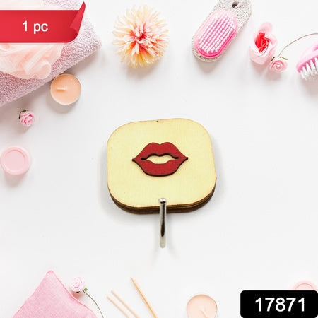 17871 Wooden Cartoon Hook Wall Hanging Hooks Wall Storage Hook Wall Mounted Hat Hooks Wall Coat Hooks Hanger Backpack Hook Clothes Hook Office Towel Hook Clothing Iron (1 Pc) Wukusy