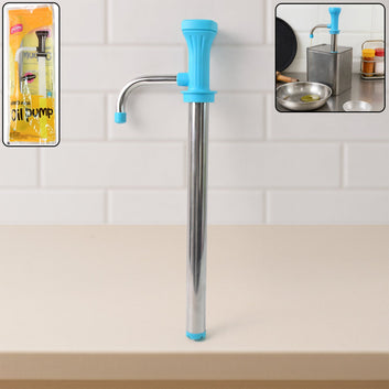 Supermom Manual Stainless Steel Oil Pump Dispenser (1 Pc) Wukusy