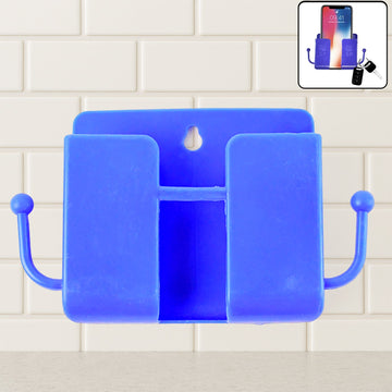 1 Pc Blue Wall Mount Mobile Stand With Hook Wukusy