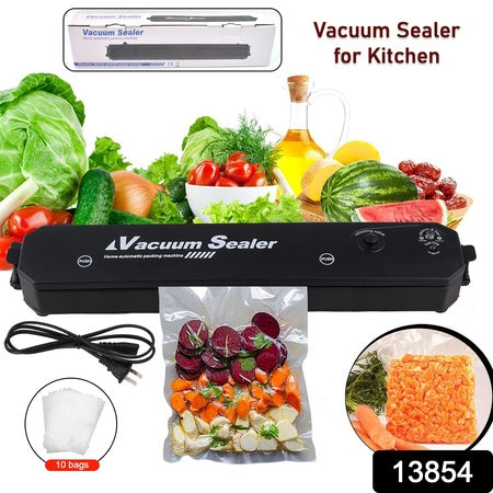 Vacuum Sealer Machine With 10 Pcs Bag (1 Set) Wukusy