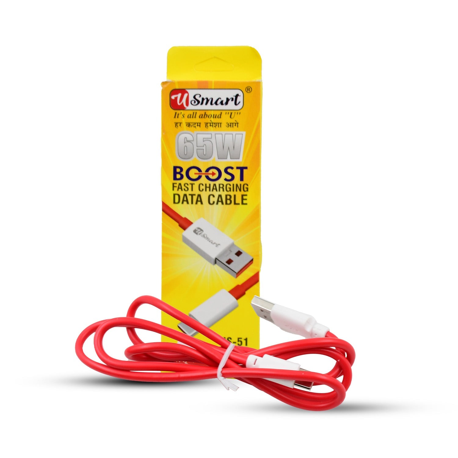 Type C Data Cable Fast Charging Data Cable (1000 Mm  65w  1 Pc) Wukusy