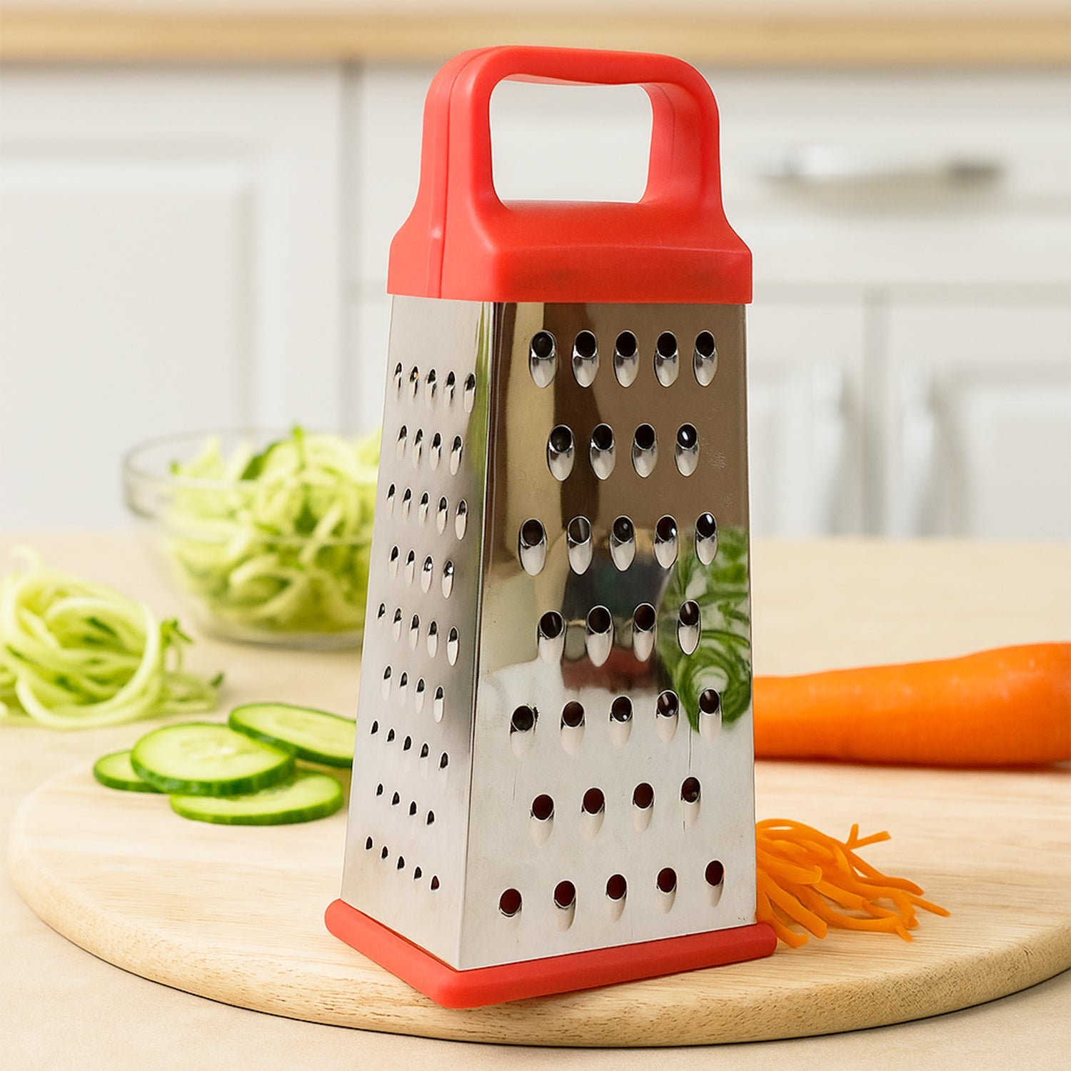 Supermom 5-in-1 Comfort Stainless Steel Grater And Slicer Wukusy
