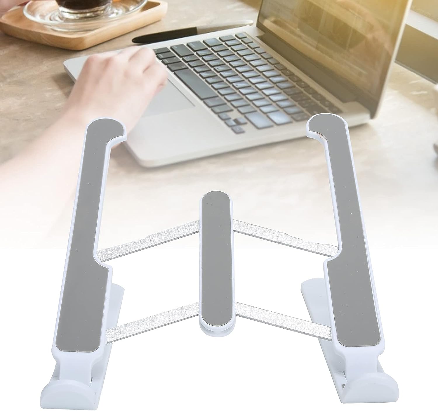 7240 Adjustable Laptop Stand Holder With Built-in Foldable Legs And High Quality Fibre Wukusy