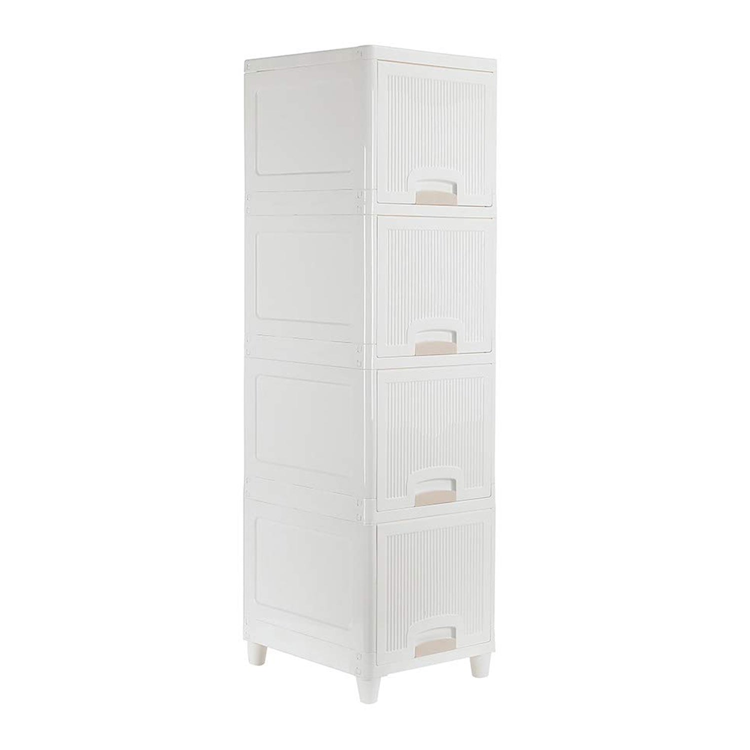 Multipurpose Storage Cabinet Storage Solutions Plastic Drawers  Multi Layer Wardrobe Storage Drawers  Foldable Multipurpose Drawer Units For Kitchen Bathroom Bedroom Cloth (4 Layer) Wukusy