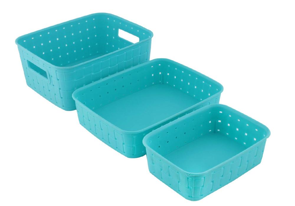 062 Smart Baskets For Storage(Set Of 3) Sky Blue Wukusy