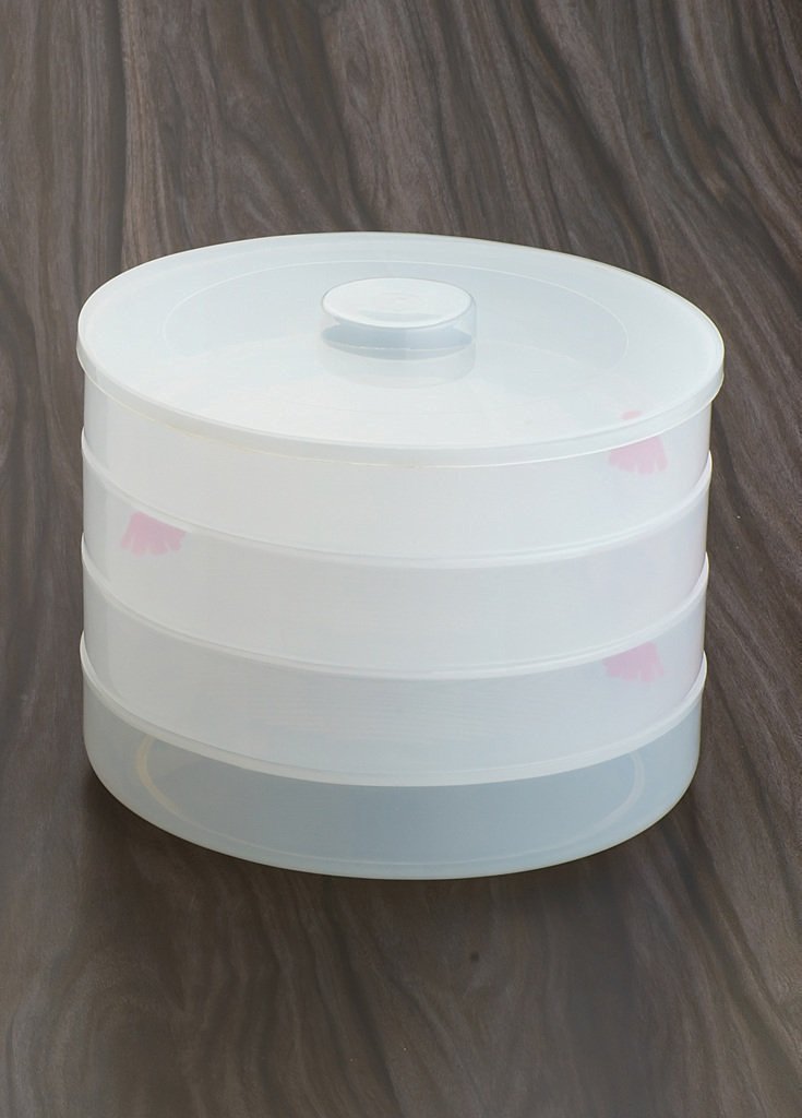 070 Plastic 4 Compartment Sprout Maker White Wukusy