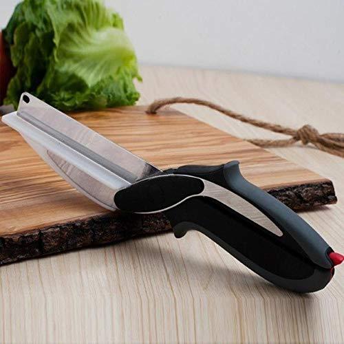 073 Stainless Steel 4 In 1 Clever Cutter Black Wukusy