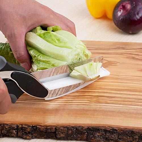 073 Stainless Steel 4 In 1 Clever Cutter Black Wukusy