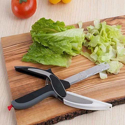 073 Stainless Steel 4 In 1 Clever Cutter Black Wukusy