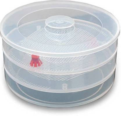 093 Plastic 3 Compartment Sprout Maker White Wukusy
