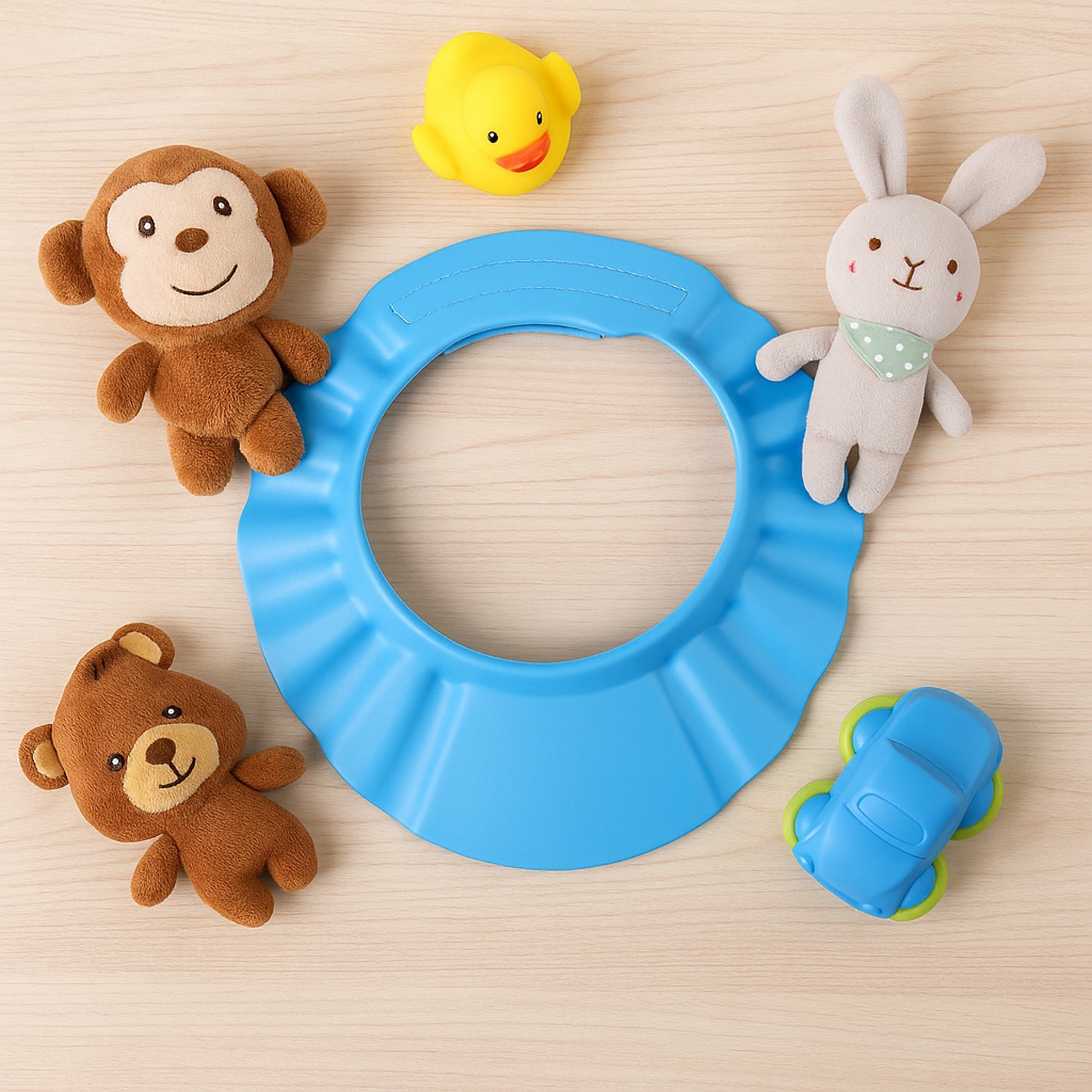 Adjustable Baby Shower Cap  Hat (1 Pc  Mix Design  Size) Wukusy