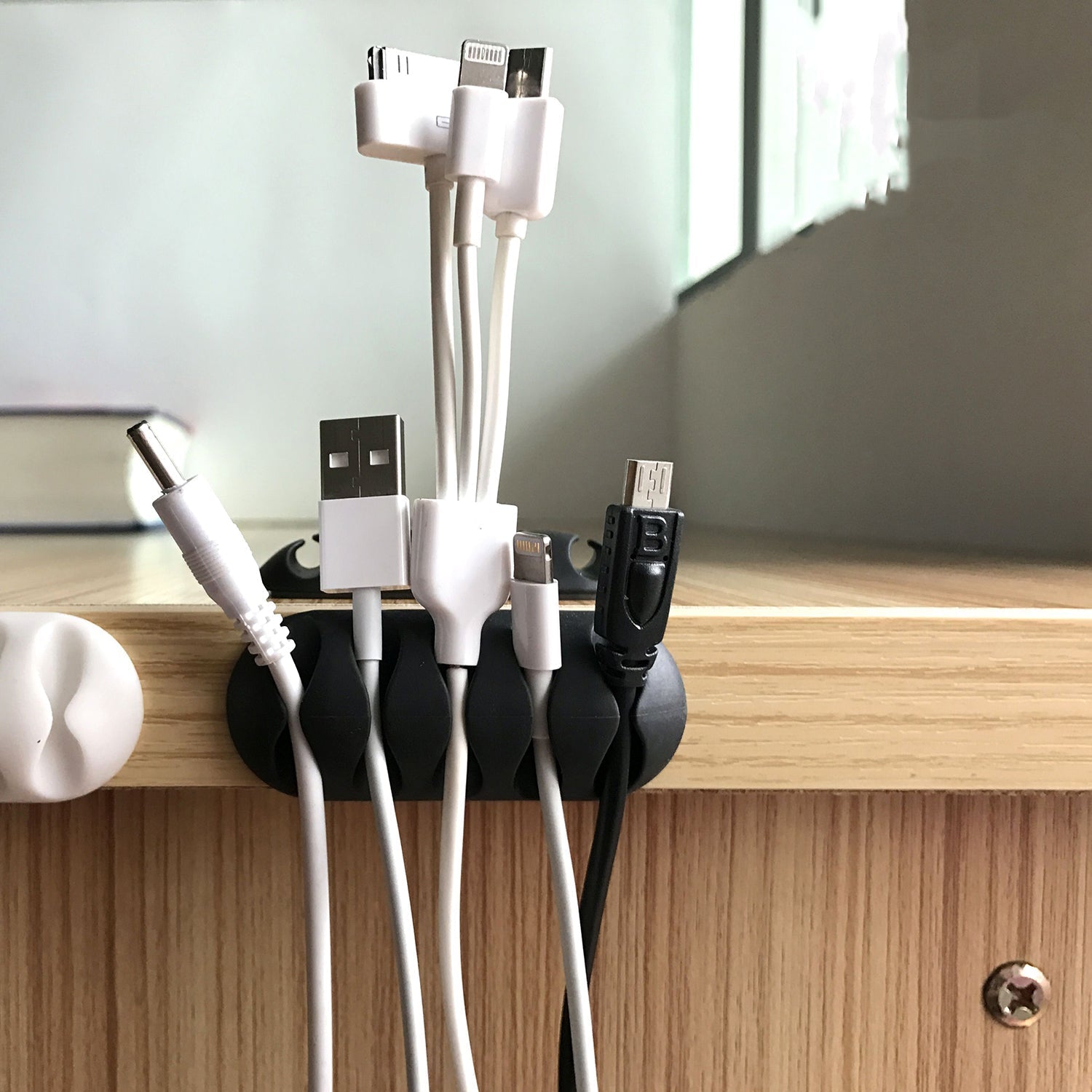 1334 Cable Clips Multi Purpose Cable Organizer  Wire Holder For Desk And Table Use Wukusy