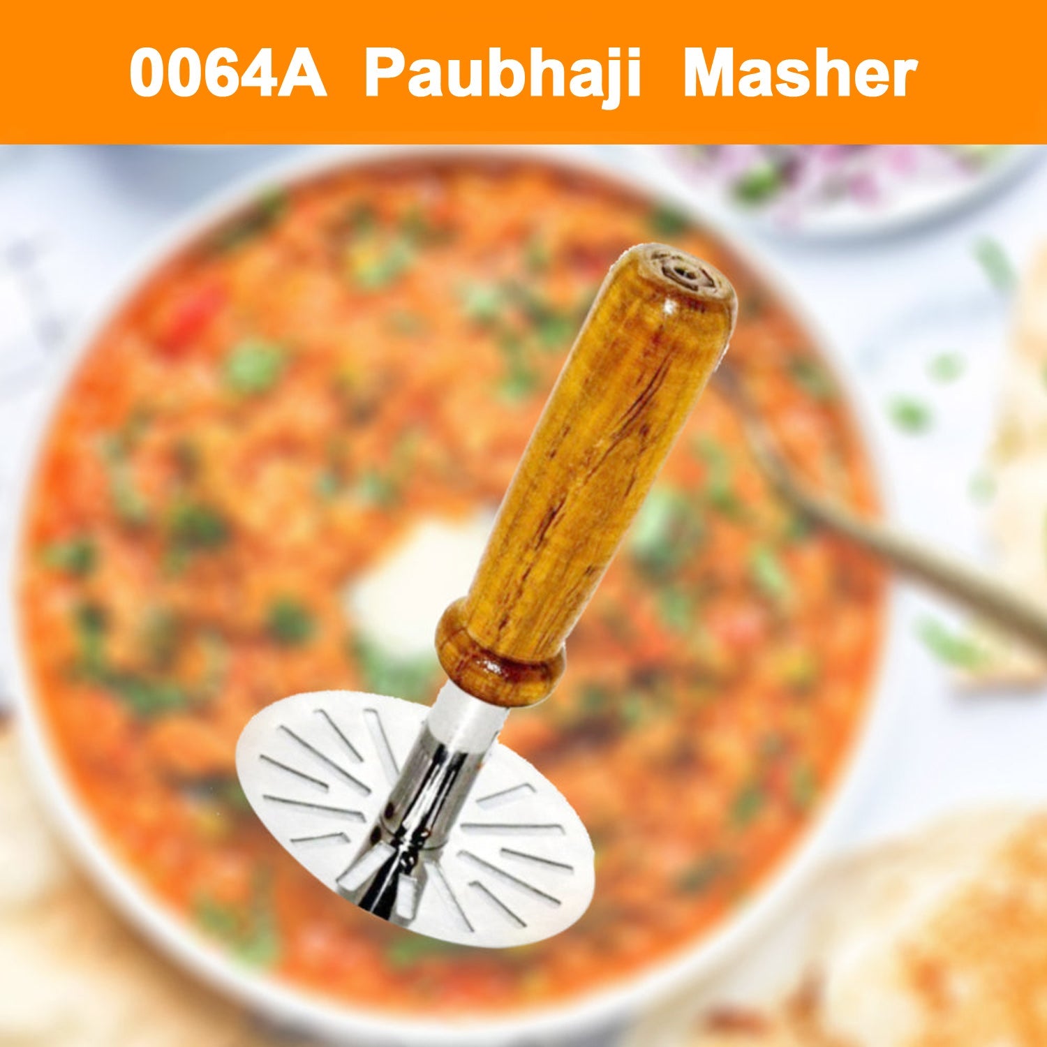 0066 Paubhaji Masher Used In All Kinds Of Household And Kitchen Places For Mashing And Making Paubhajis. Wukusy