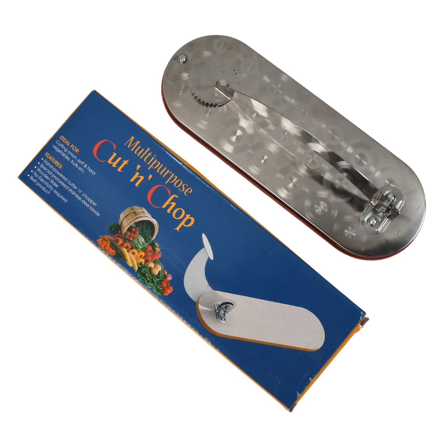 2841c Steel Vegetable Cutter Premium Quality Cutter For Fruit  Vegetable  Meat Cutting Use ( Color Box ) Wukusy