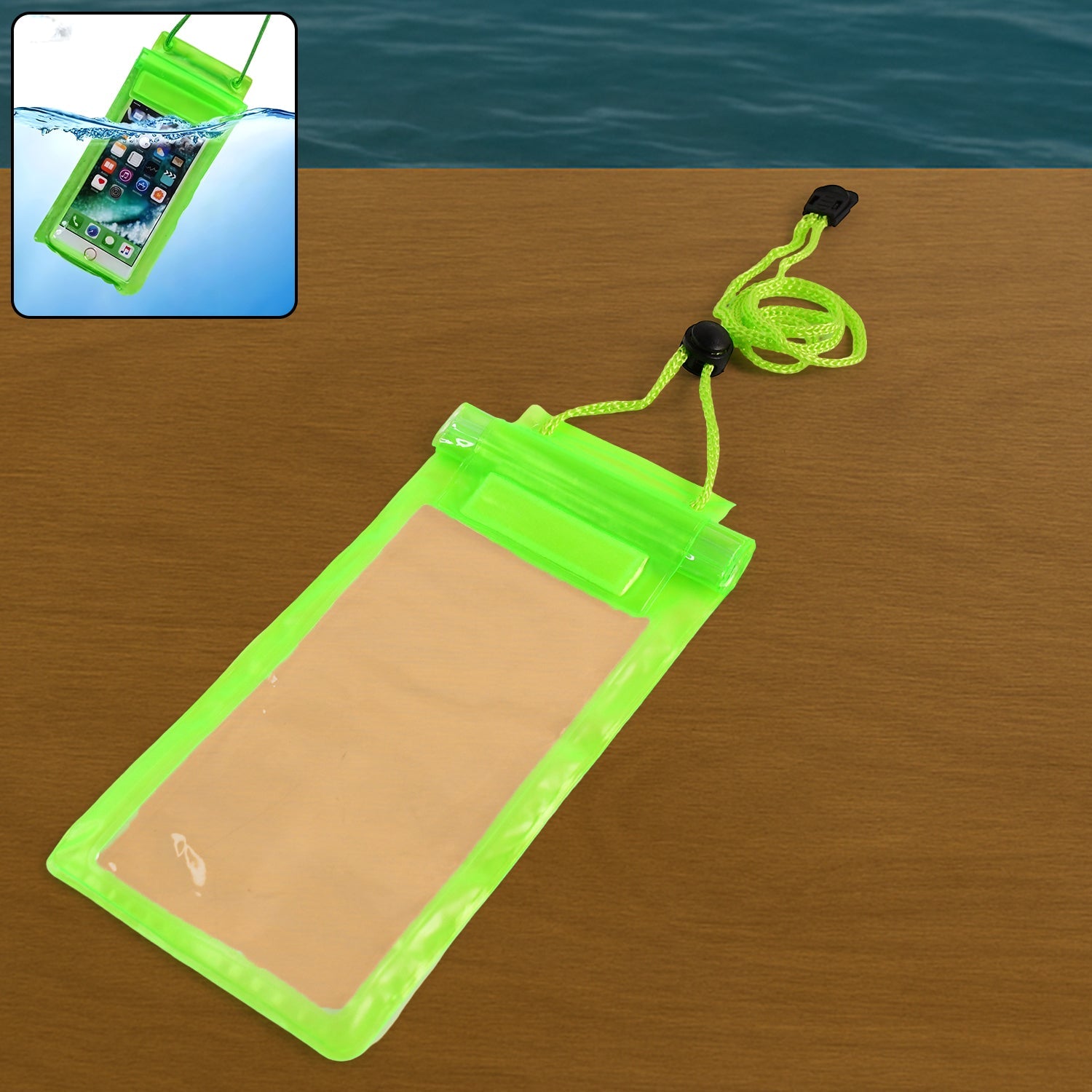 0601 Waterproof Mobile Pouch (6.2 Inch  Random Colour) Wukusy