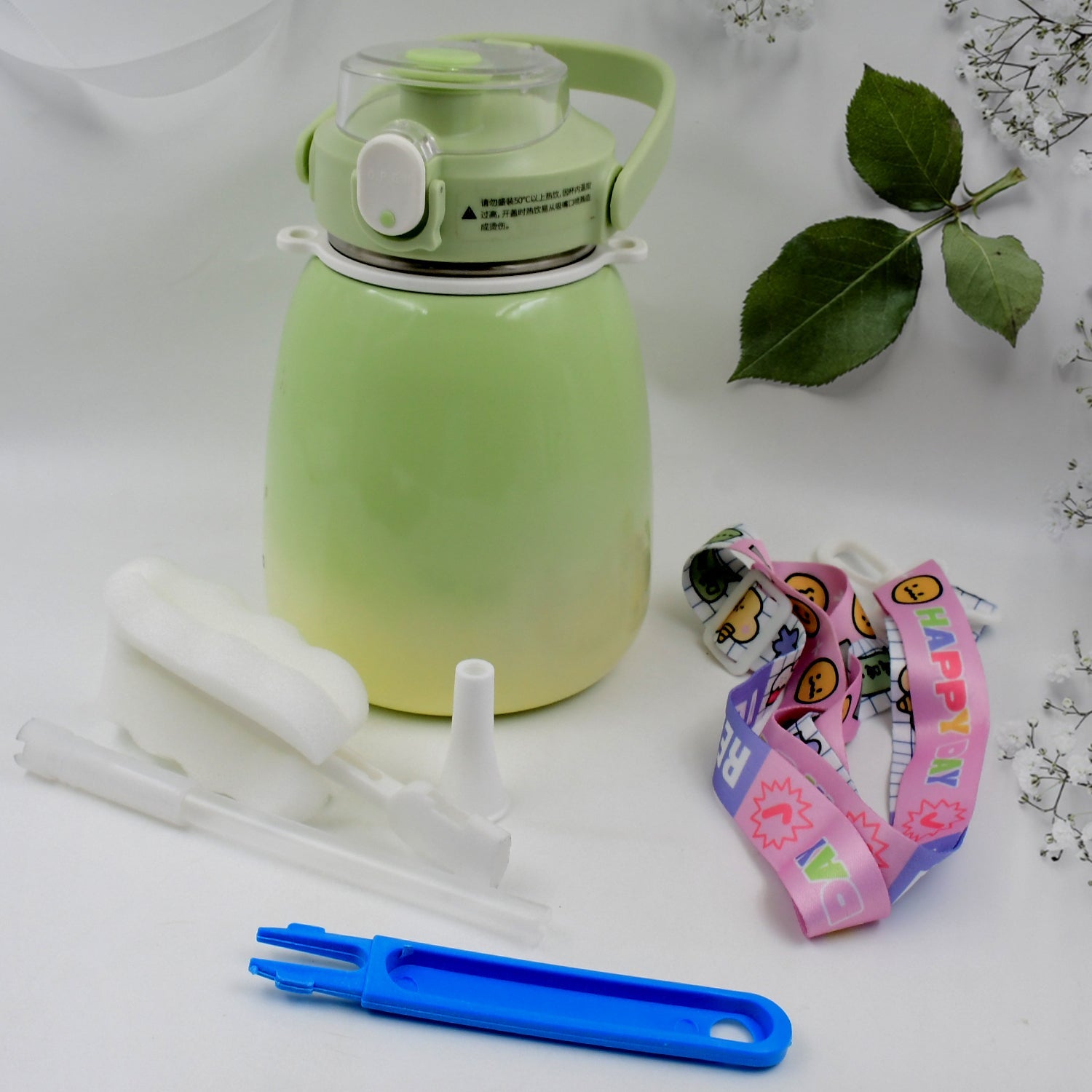 Stainless Steel Mug  Bottle Vacuum Insulated Cup With Handle (1200 Ml) Wukusy