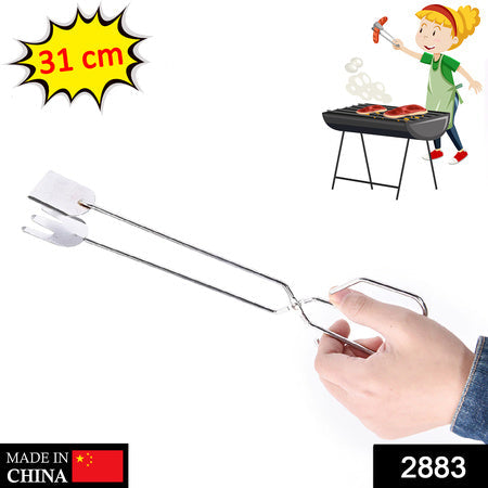 2883 31cm Multi Functional Metal Bbq Clip Tongs Clamp For Garbage Charcoal Serving Tools Wukusy