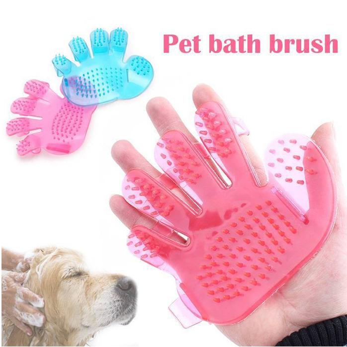 172 Rubber Pet Cleaning Massaging Grooming Glove Brush Wukusy
