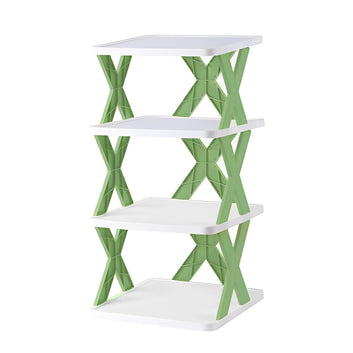 Smart Foldable Shoe Rack 4 Layer Adjustable Storage Shelf | Multi-Purpose, Space-Saving Design by Home Decor
