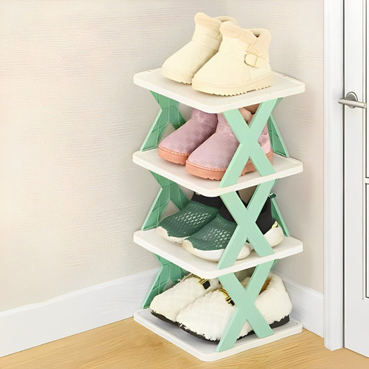 Smart Foldable Shoe Rack 4 Layer Adjustable Storage Shelf | Multi-Purpose, Space-Saving Design by Home Decor