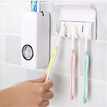 174 Toothpaste Dispenser  Tooth Brush Holder Wukusy