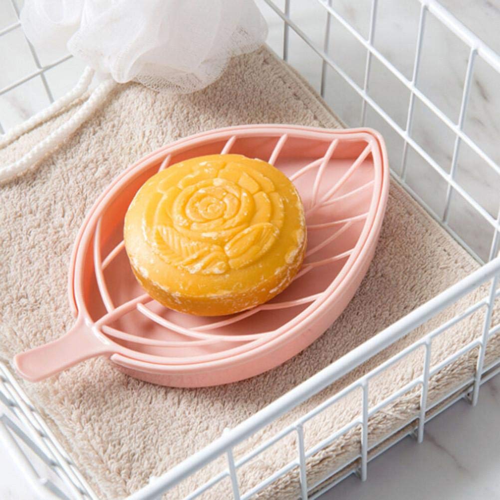 0832 Leaf Shape Dish Bathroom Soap Holder Wukusy