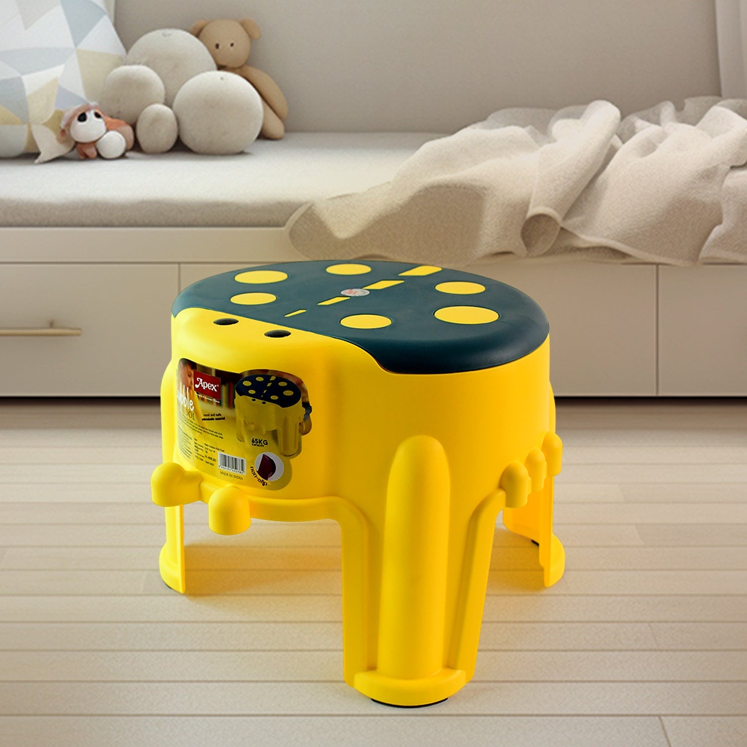 Apex Bubble Kids Stool  Durable Plastic Step Stool For Kids  (1 Pc) Wukusy