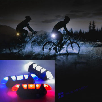 1617 Rechargeable Bicycle Front Waterproof Led Light (Blue) Wukusy