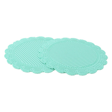 Silicone Round Heat Resistant Mat (2 Pc Set) Wukusy